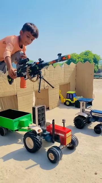 #tractor #me #machine #gun #rakh #di #tractor #bridge #crossing #minitractor #automobile #ytshorts