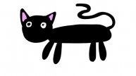 Рисуем черного кота часть 27