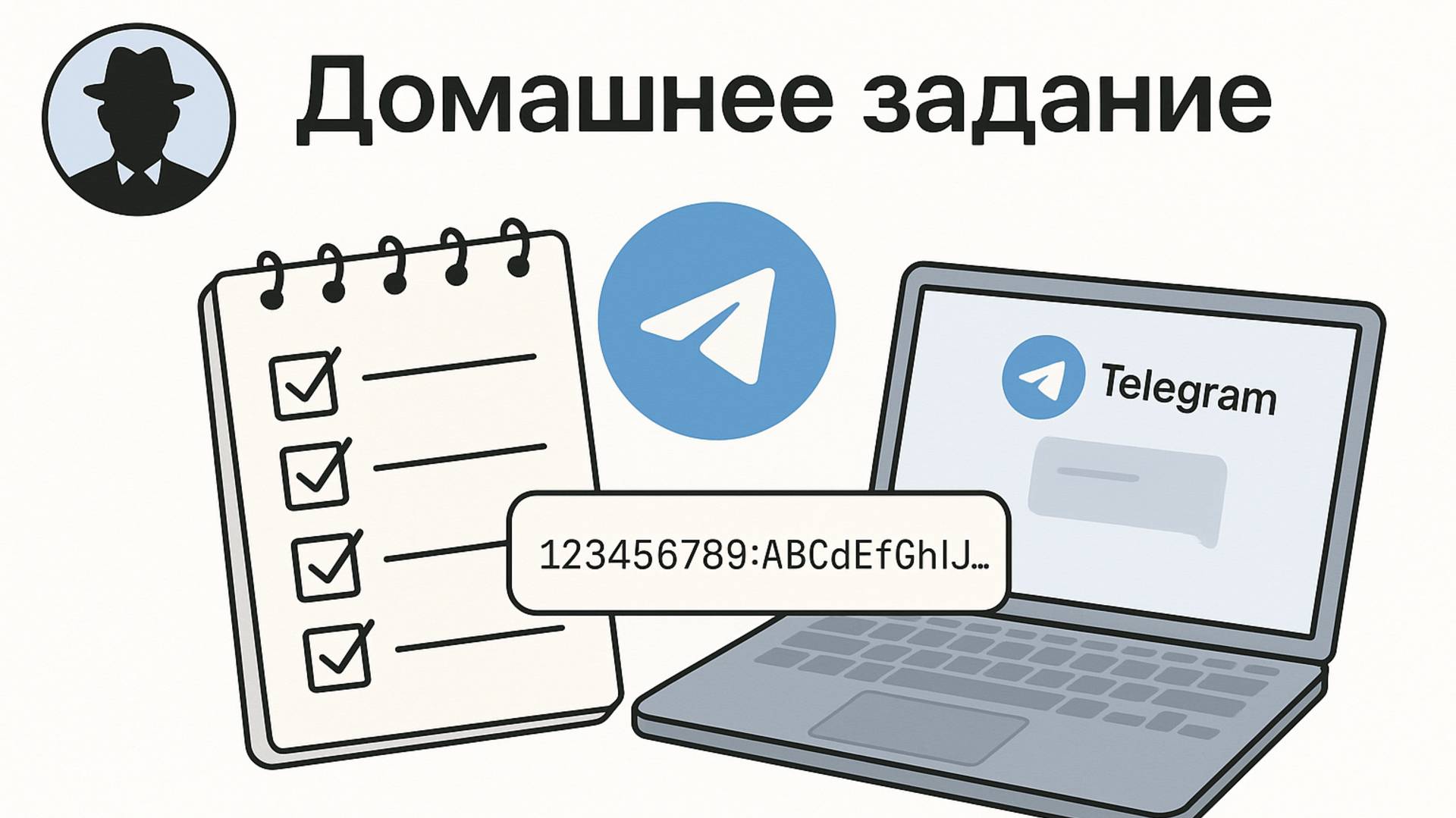 5. Домашнее задание | Получение токена бота | Курс по Telegram-ботам