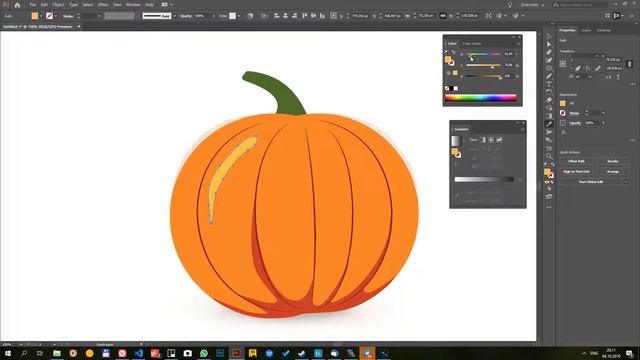 Рисуем тыкву на Хэллоуин в Adobe Illustrator