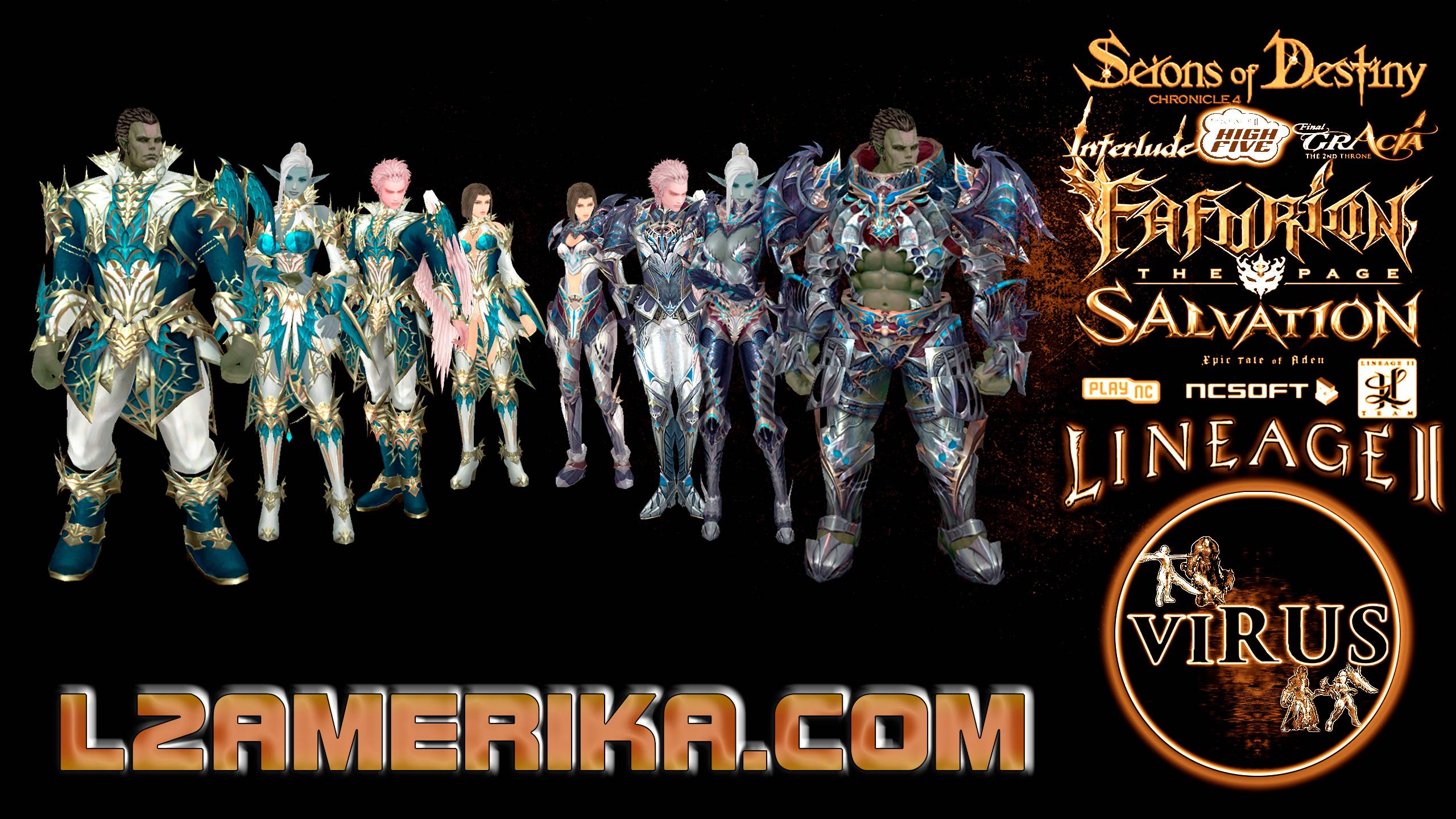 New Costume Set 02 for the www.L2Amerika.Com server. LINEAGE II-High Five ◄√i®uS►