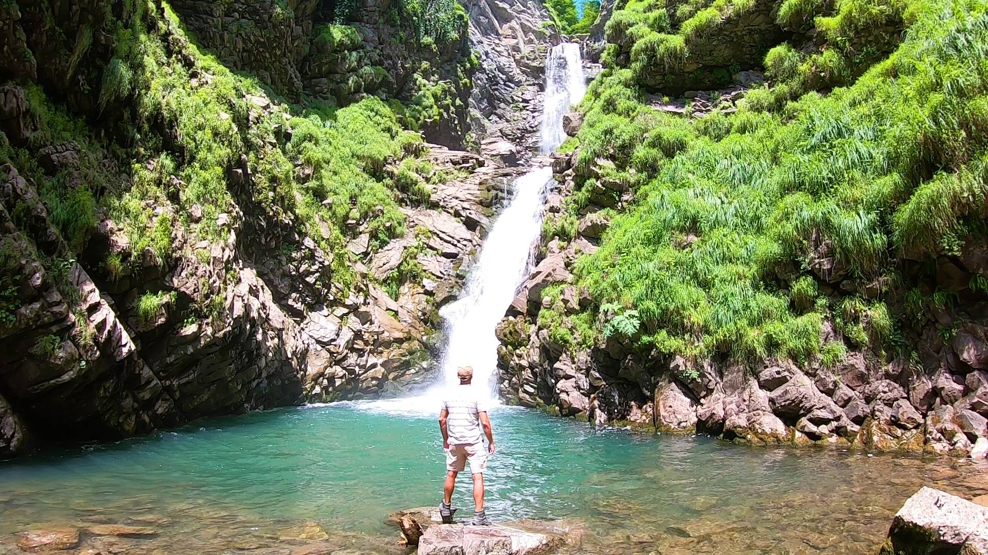 Сочи..Горы 40. Водопады Чара, Червонный, Чашечный, Безымянный