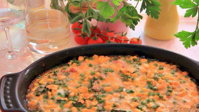 Зимняя запеканка с копчeной скумбрией