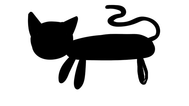 Рисуем черного кота часть 20