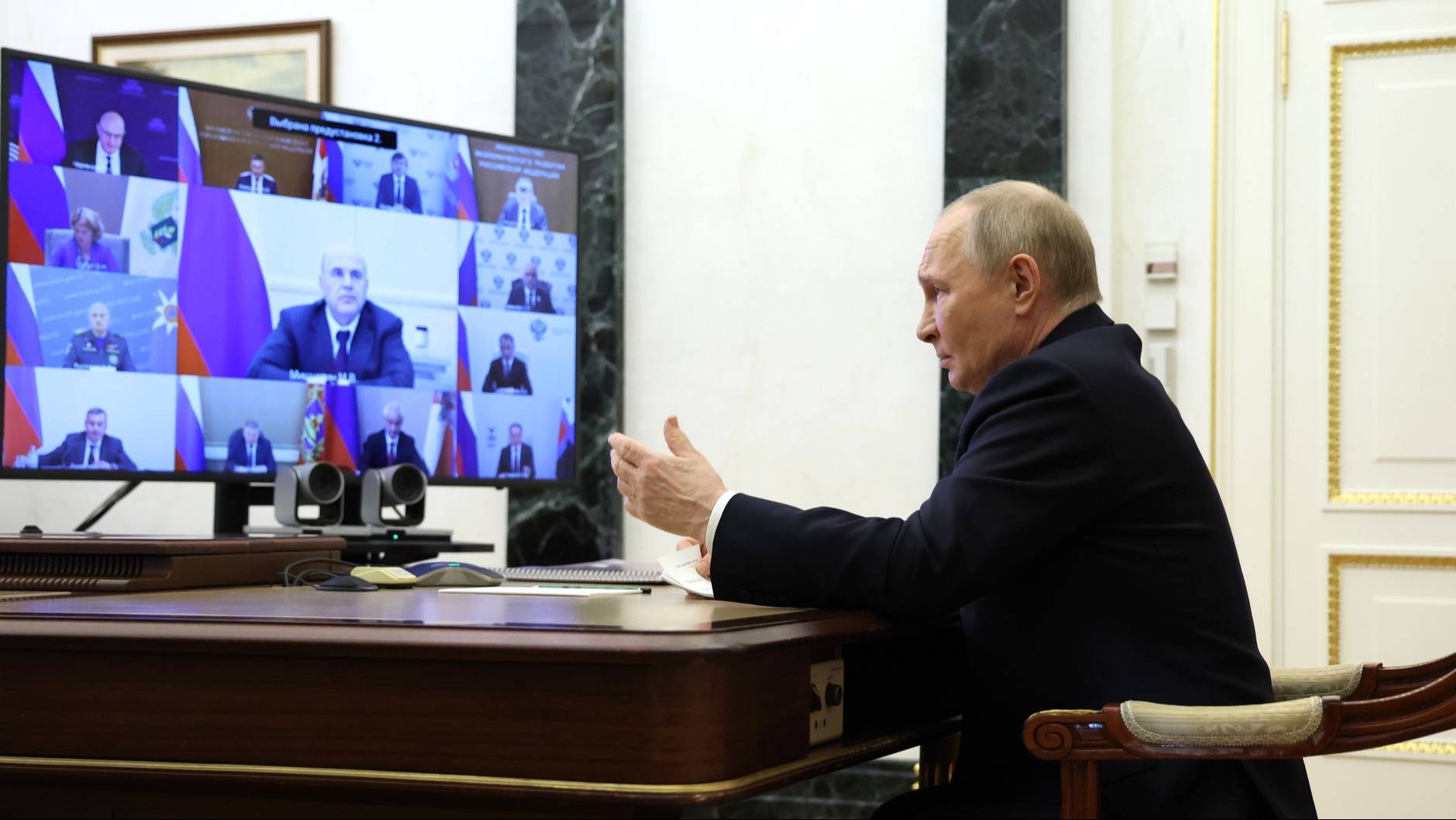 Владимир Путин провёл совещание с членами Правительства. Регионы. СВО.Пожар. МЧС. Экология [ 2025 ]