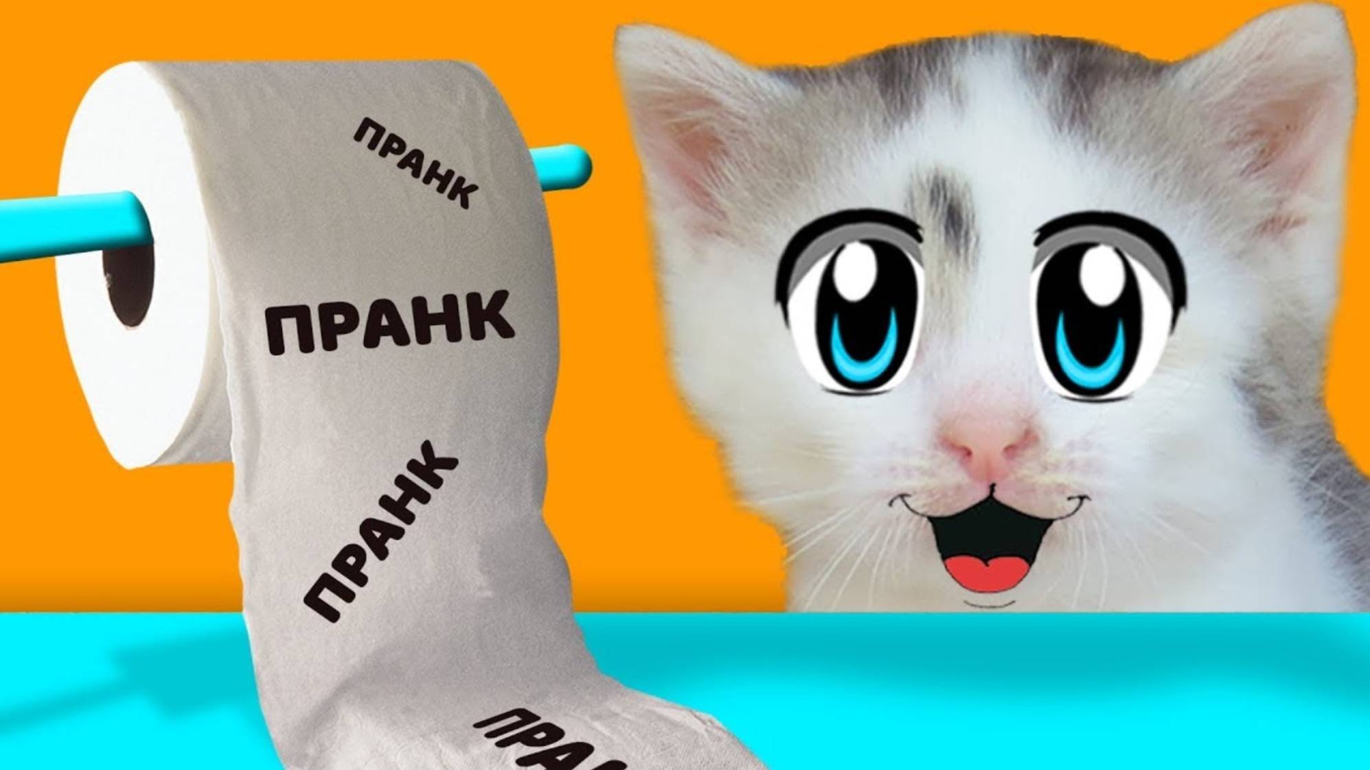ПРАНКИ НАД КОТАМИ! КОТ МАЛЫШ И КОШЕЧКА! 3 идеи смешных пранков над друзьями А НУ КА ДАВАЙ КА