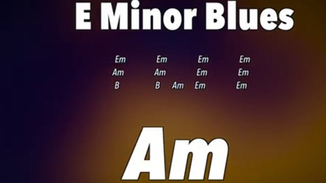 Groove Blues Backing Track in Em
