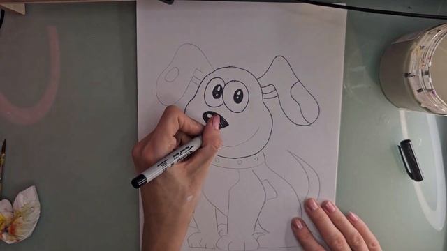 Как нарисовать собаку
