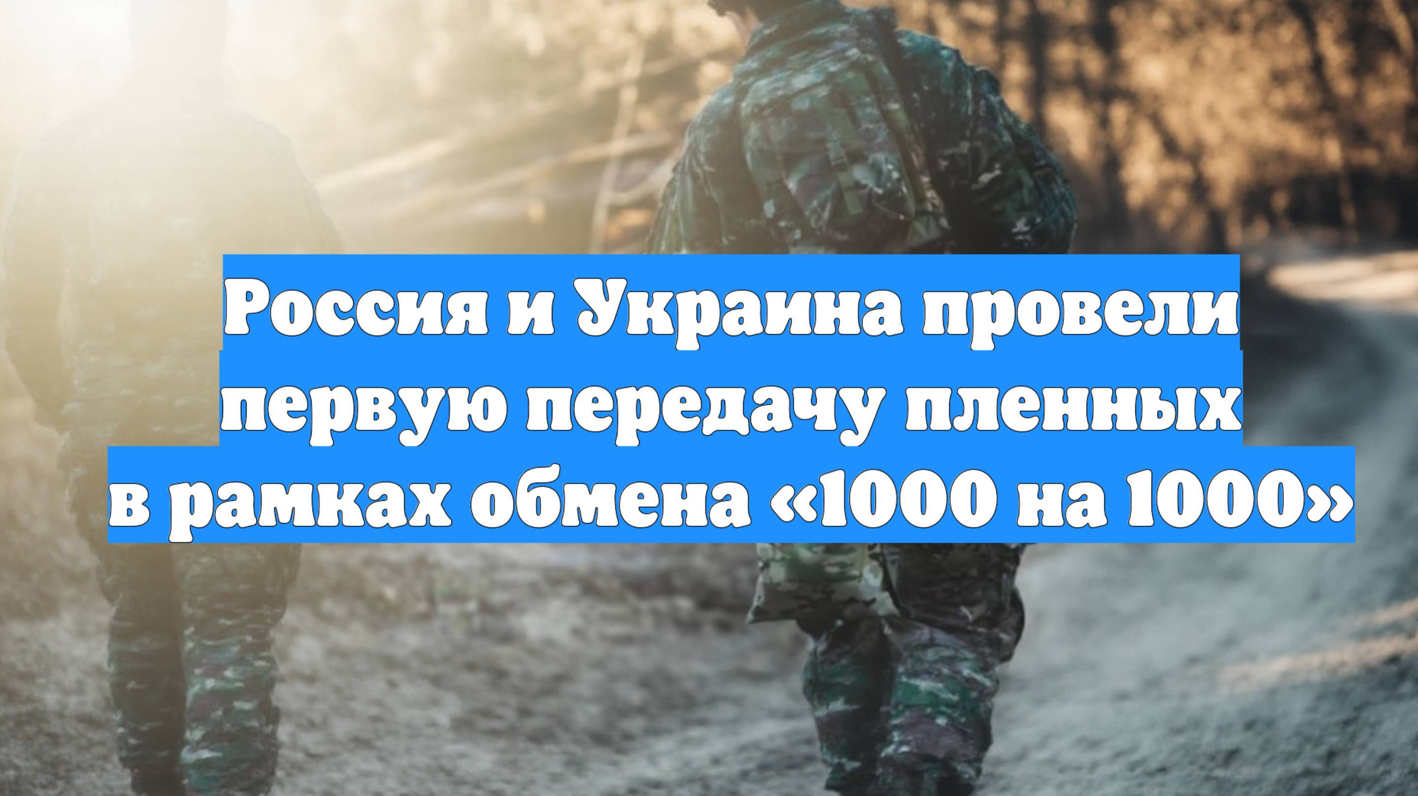 Россия и Украина провели первую передачу пленных в рамках обмена «1000 на 1000»
