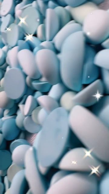 250522-13 Natural Original Turquoise Cabochon: Deep-Sea Stars Frozen on Your Finger