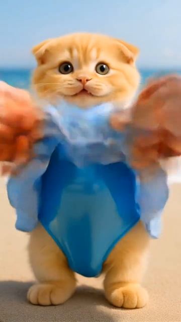 Милый рыжий кот