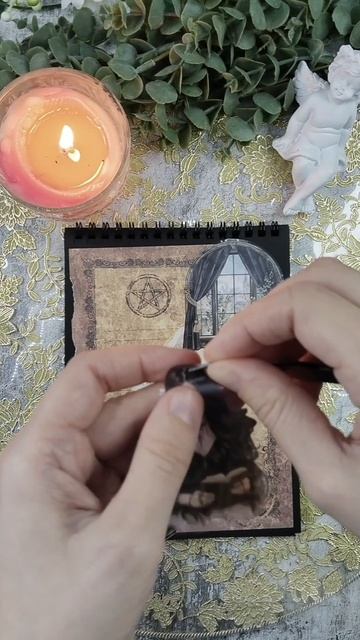 «Тайна фамильяра» 🌑🐈⬛🖋️#асмр #скрапбукинг #магия #кошки #готика