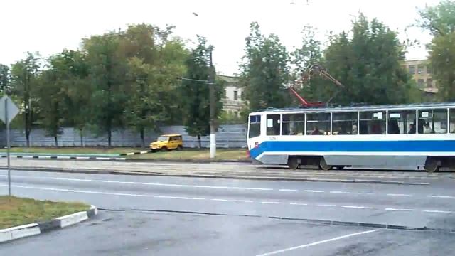Moscow Trams trams on routes 34 and 36 шоссе Энтузиастов