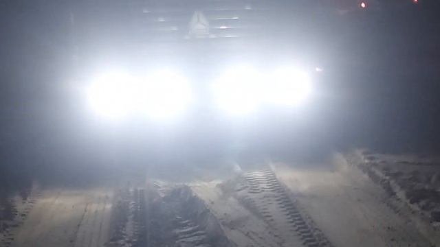 габарит на козырек +диодные фары на Howo