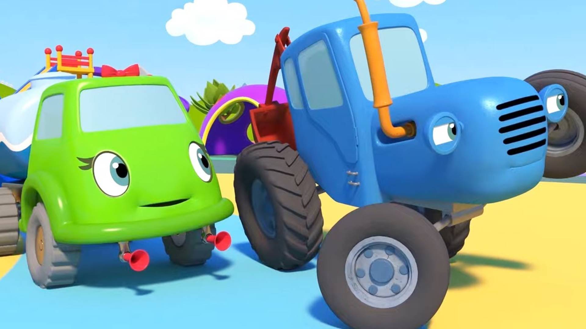 СИНИЙ ТРАКТОР - Шутка 🚜 Развивающие мультфильмы детям