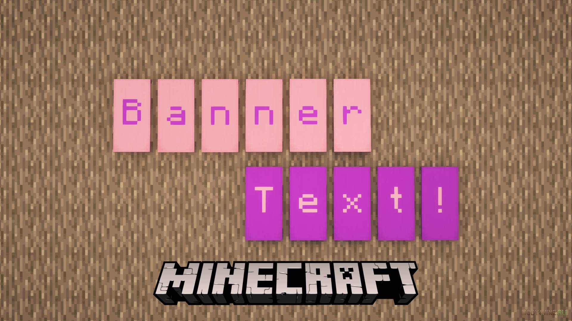 Обзор Мода Banner Text - мод на буквы для баннеров на Minecraft (Майнкрафт)