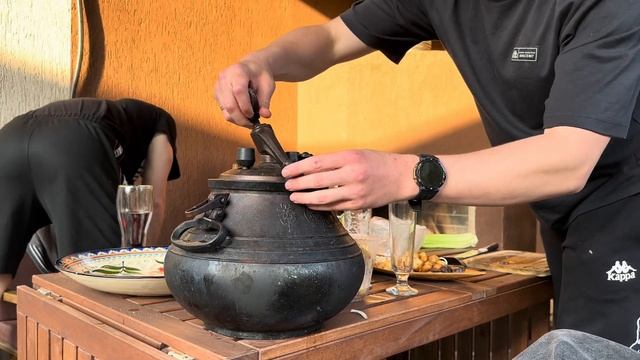 Говяжья рулька в афганском казане