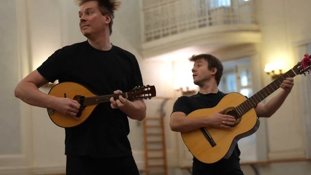 Фрагмент репетиции хореографической картины "Воскрес