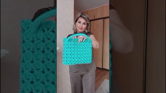 АЖУРНАЯ СУМКА 👛ИЗ ПОЛИЭФИРНОГО ШНУРА. 💐