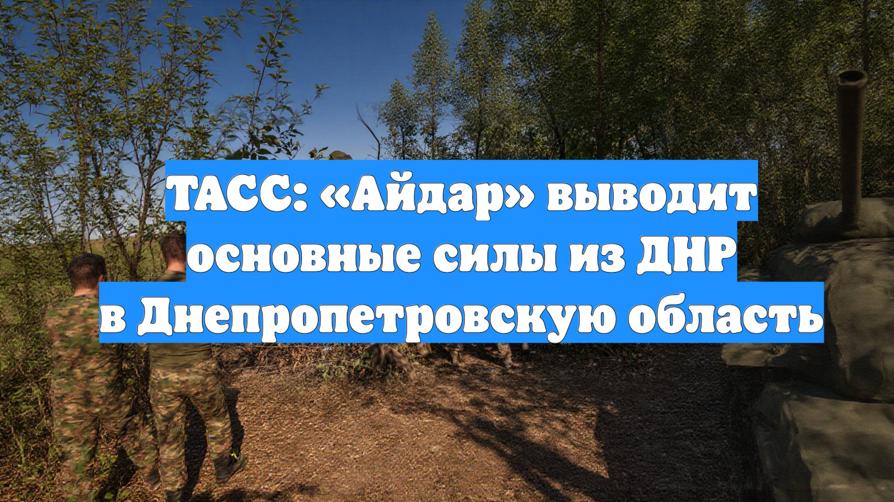 ТАСС: «Айдар» выводит основные силы из ДНР в Днепропетровскую область
