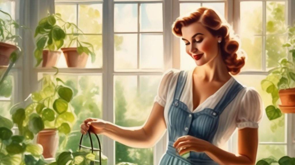 Поливая огурцы. Серия "Марта Симпл и её ботанический дзен"