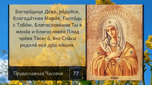 МОЛИТВА БОГОРОДИЦЕ ДЕВО РАДУЙСЯ - 150 РАЗ