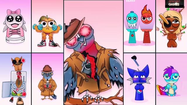 СПРУНКИ итальянские! Итальяно СПРУНКИ! Sprunki incredibox!