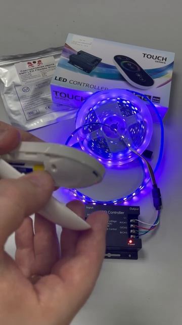 RGB КОНТРОЛЛЕР СЕНСОРНЫЙ 5КЛ ЧЕРНЫЙ 12/24 V 18A
