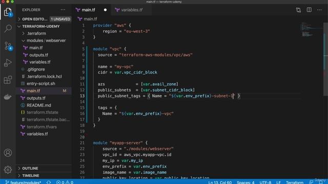 7. Use existing Module from Terraform Registry (VPC Module)