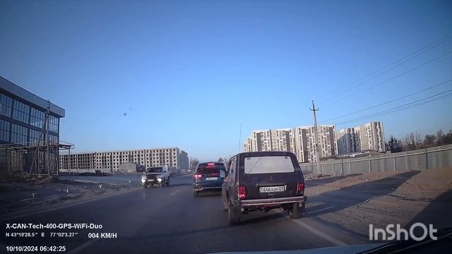 10.10.2024 с.Бесагаш, Алатауская трасса возле ЖК Аспан Сити