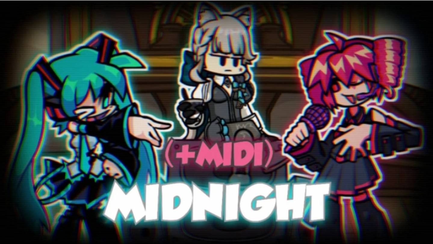 Chafapain170-Полночь/Midnight Хатсуне Мику,Касане Тето FNF кавер/Hatsune Miku,Kasane Teto FNF cover