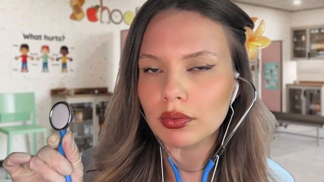 АСМР Школьная медсестра найдет твои мурашки • Медицинский осмотр 👩🏼_⚕️🩺