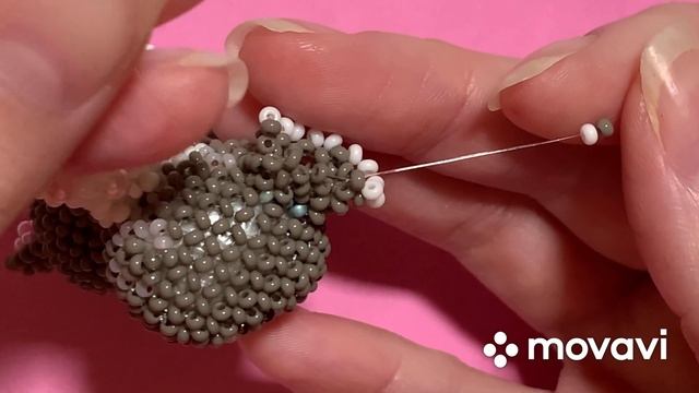 10 часть Французский Бульдог #амигурумиизбисера Нижня?