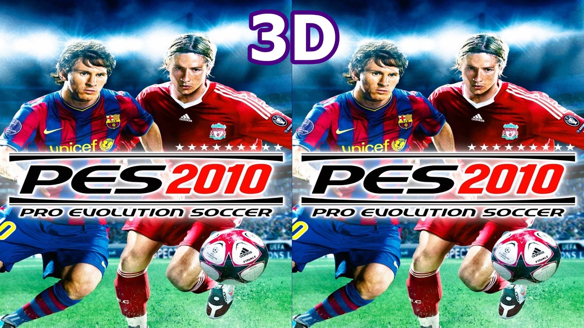 PES 2010 3D  video SBS VR