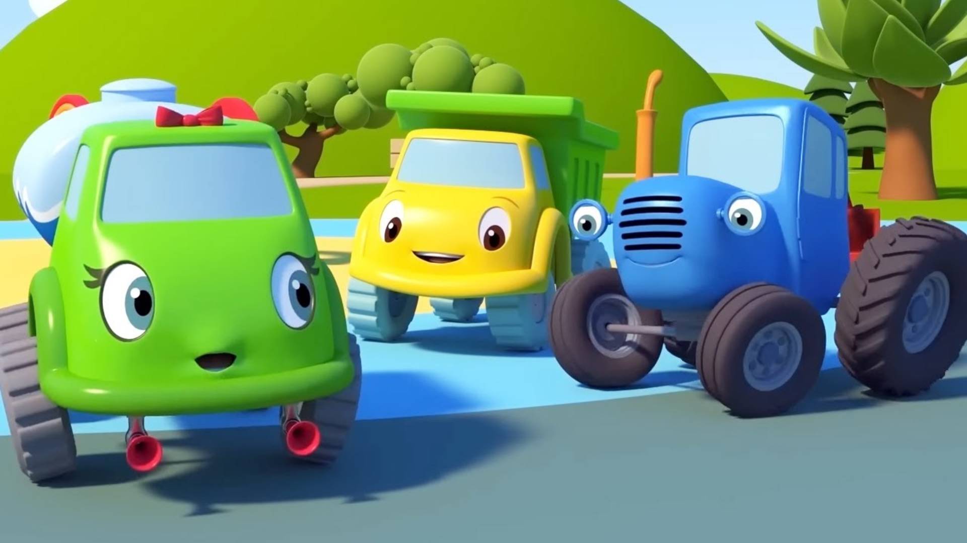 СИНИЙ ТРАКТОР - Прыг-Скок 🚜 Развивающие мультфильмы детям
