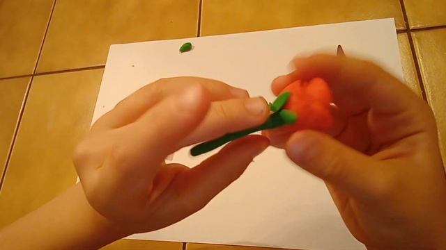 РОЗА из пластилина КАК НАСТОЯЩАЯ / Как СЛЕПИТЬ РОЗУ из