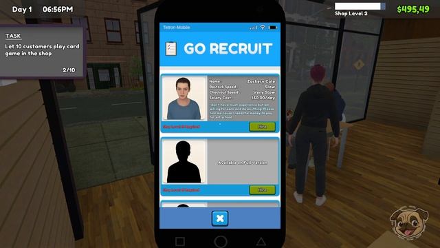 Симулятор магазина, покемонов и ККИ #игры #мопс #mopsickplay