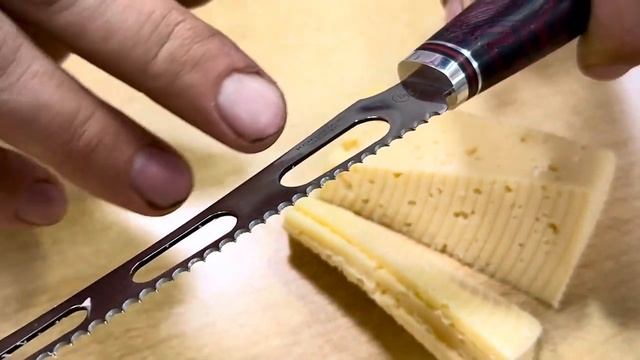 Сделали нож для нарезки сыра! Эстетичненько получилос