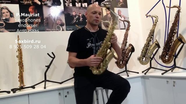Alto saxophones P.Mauriat. Arno Haas. Frankfurt MusikMesse 2014