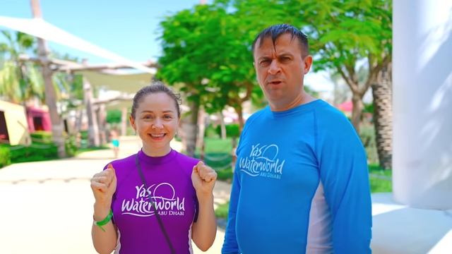 Диана и Рома Семейный день веселья Дианы и Ромы в аквапарке Yas Waterworld в Абу-Даби