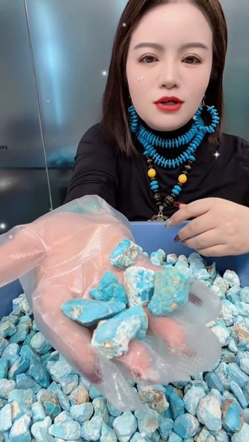 250522-7 The Original Turquoise Rough: Magic Crystal Ball Hidden in Stone