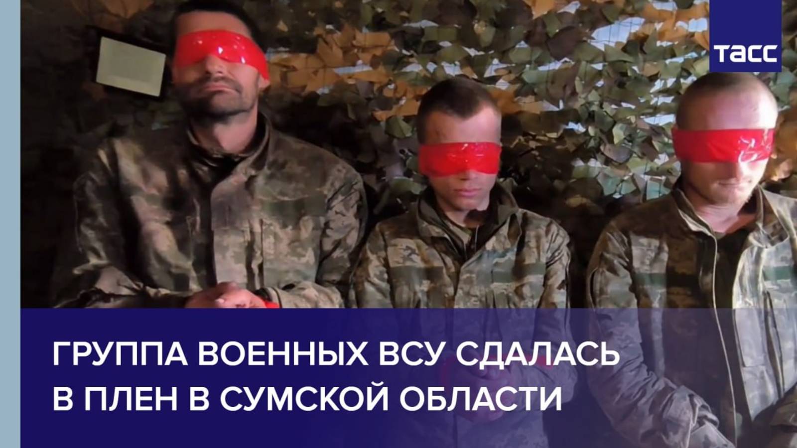 Группа военных ВСУ сдалась в плен в Сумской области