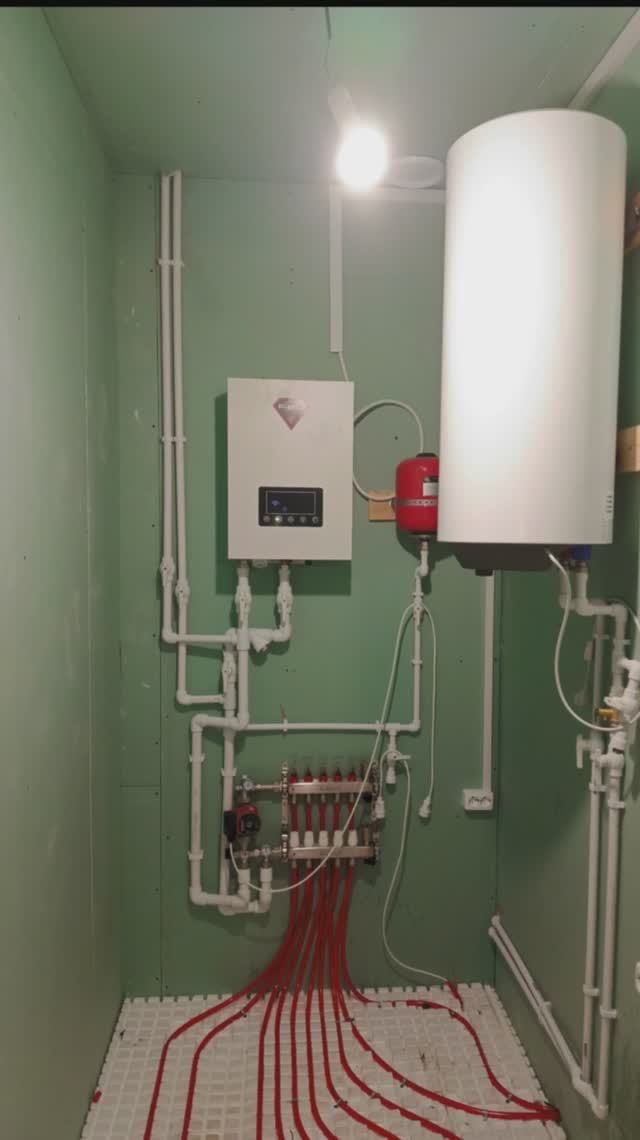 Тёплые полы на матах, Водоснабжение, GSM модуль.