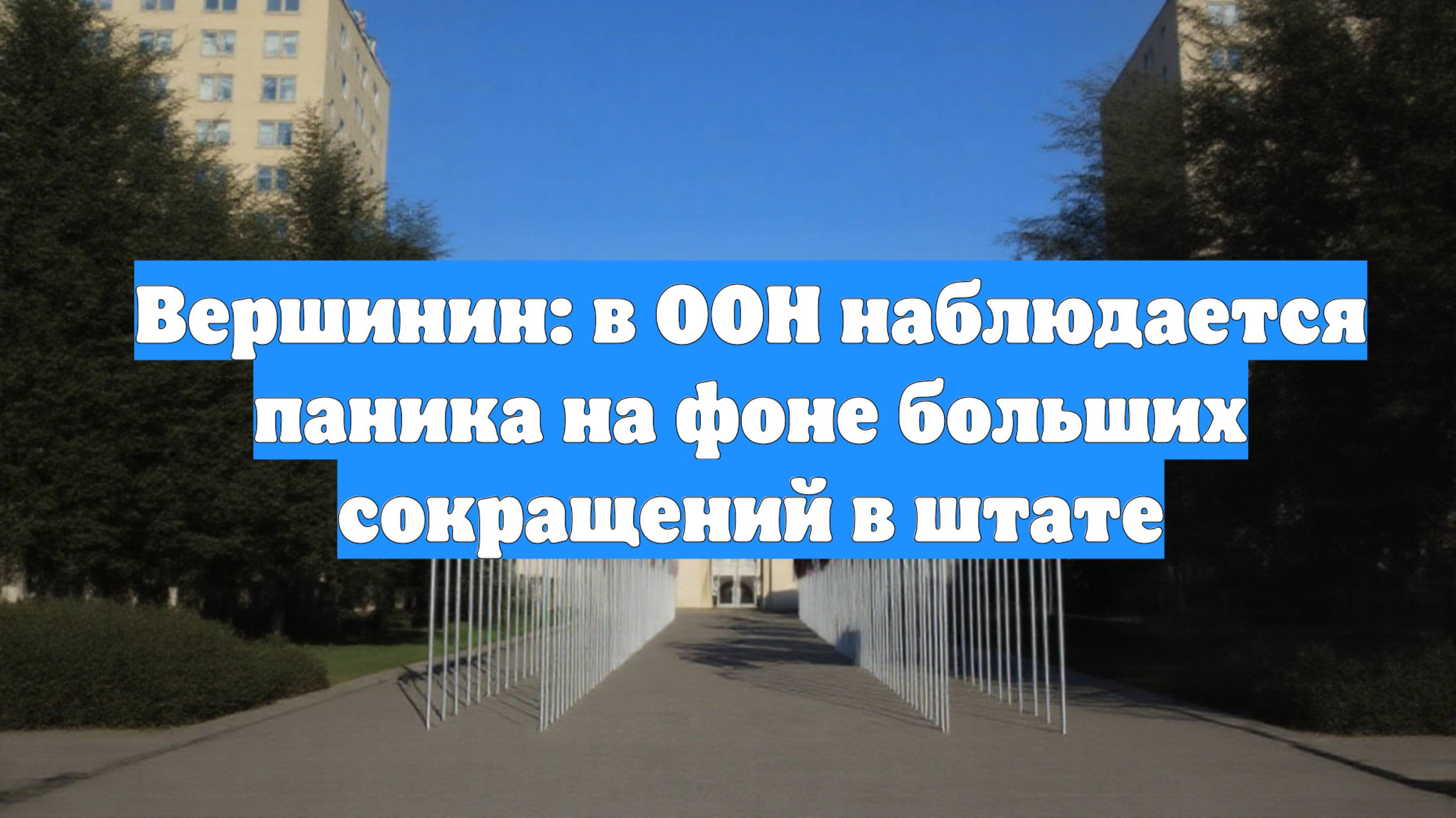Вершинин: в ООН наблюдается паника на фоне больших сокращений в штате