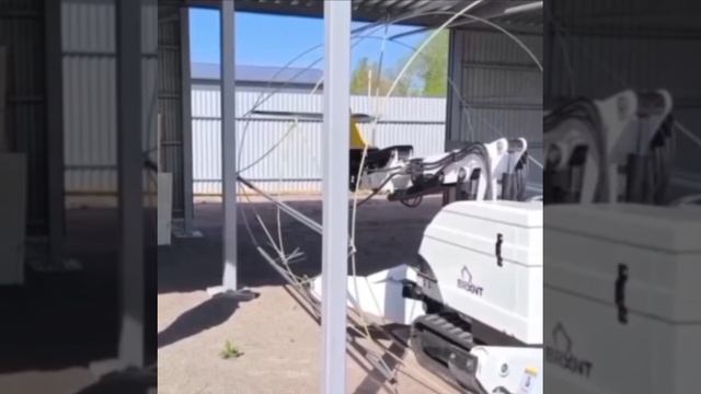 Демонтажный робот.  Brunt B-D170. Имитация размеров вращающейся печи