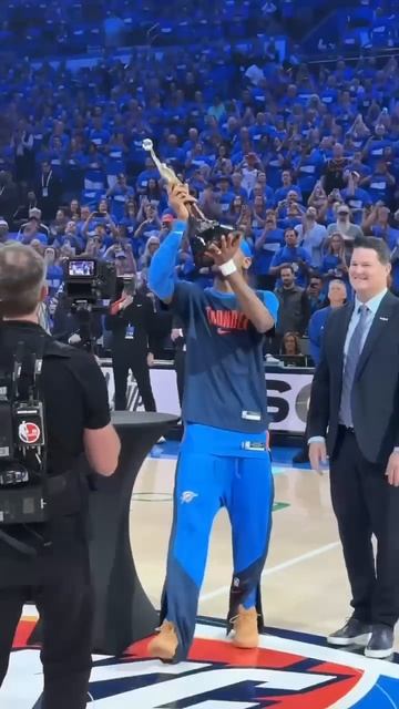 SGA gets awarded his 1st MVP award before Game 2