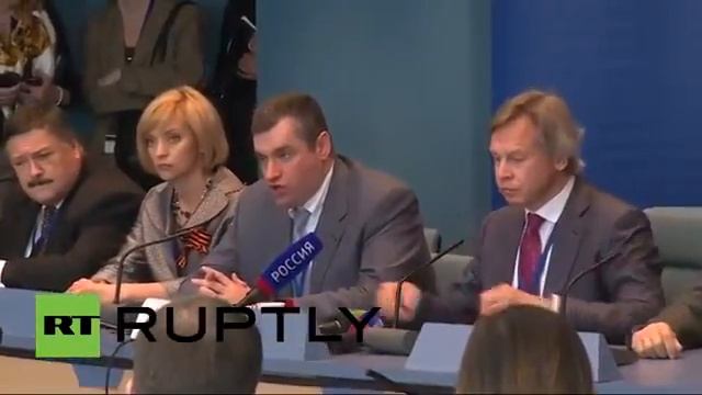 Пресс-конференция А.Пушкова Страсбург, 10 апреля 2014 года