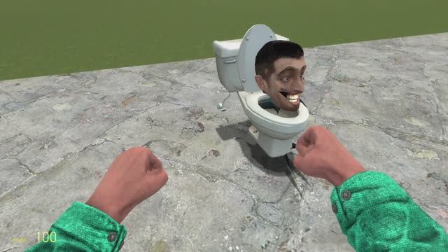 Попытался сделать скибиди туалет в Garry's mod. Он получился смешным и непробиваемым