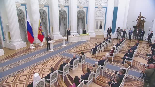 Владимир Путин. Церемония вручения государственных наград 22 мая 2025 года