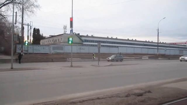 Поездка на трамвае Tatra t6 по 6 маршруту Ульяновск